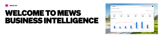 Mews Business Intelligence hero banner